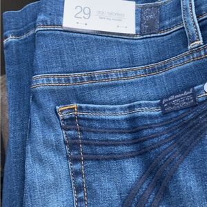 7 For All Mankind Dark Blue Flare Jeans